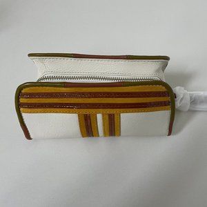 NEW Tory Burch Contrast T Triangle Pouch